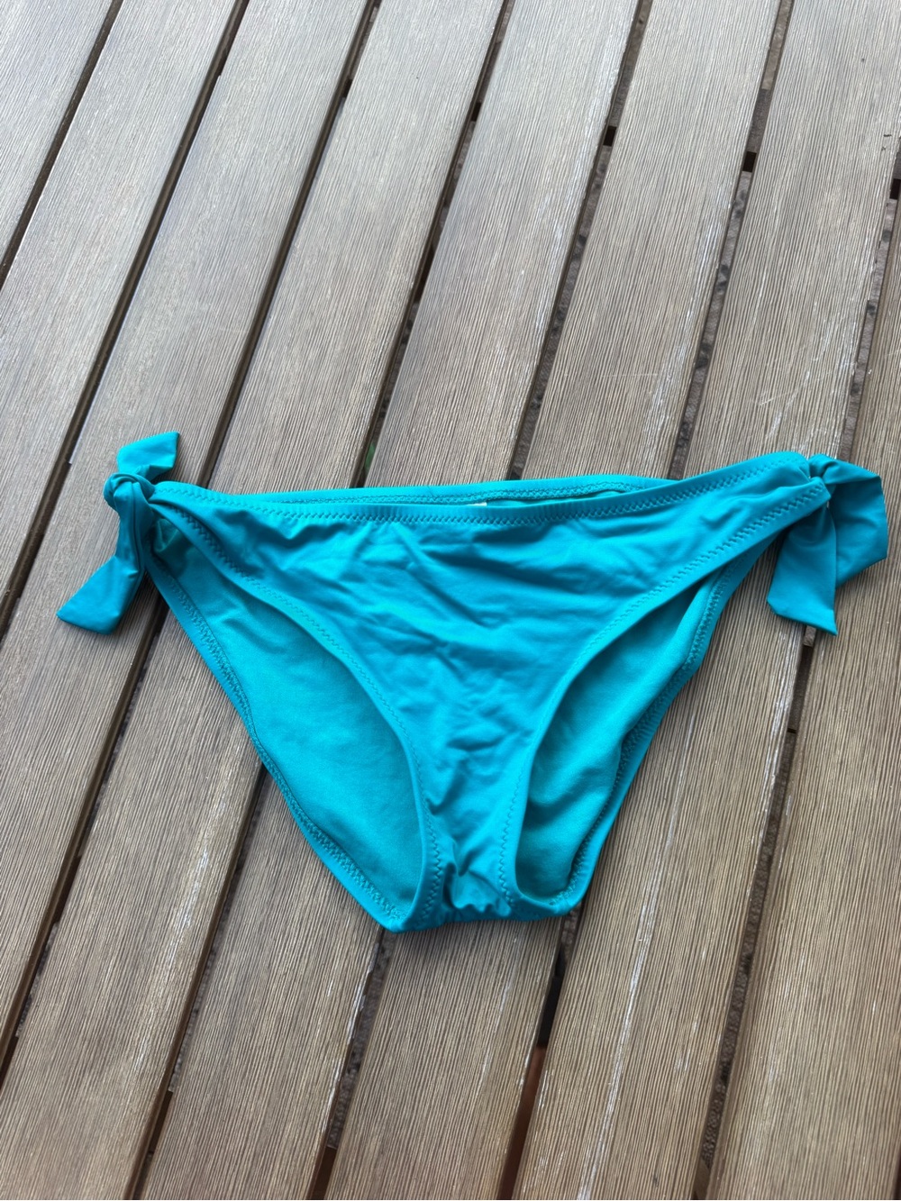 Mossimo Teal Tie-Side Bikini Bottom Size Medium